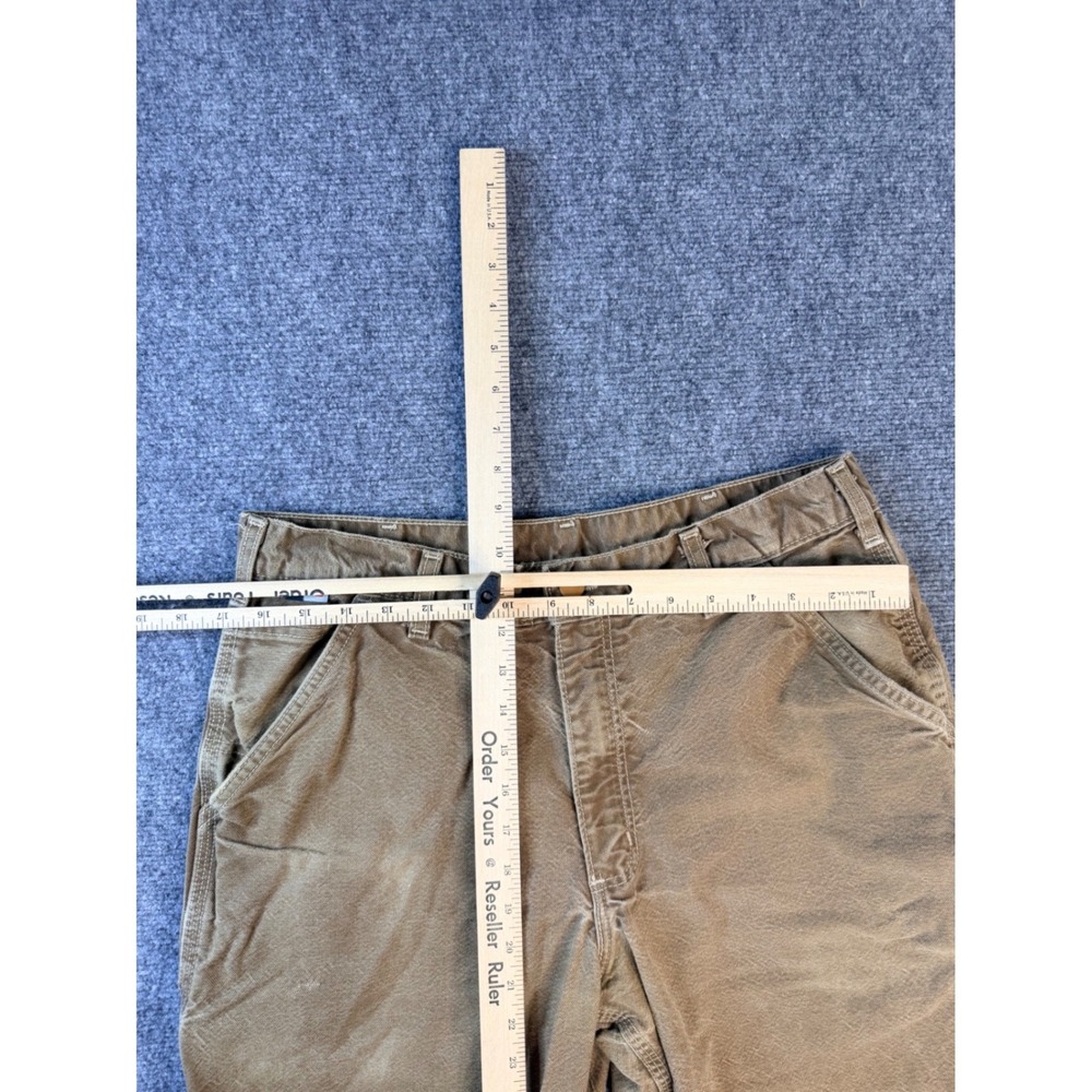 Carhartt FR Pants Mens 32x32 Brown Flame Resistant Workwear Duck Canvas Faded 10 - Picture 3 of 12